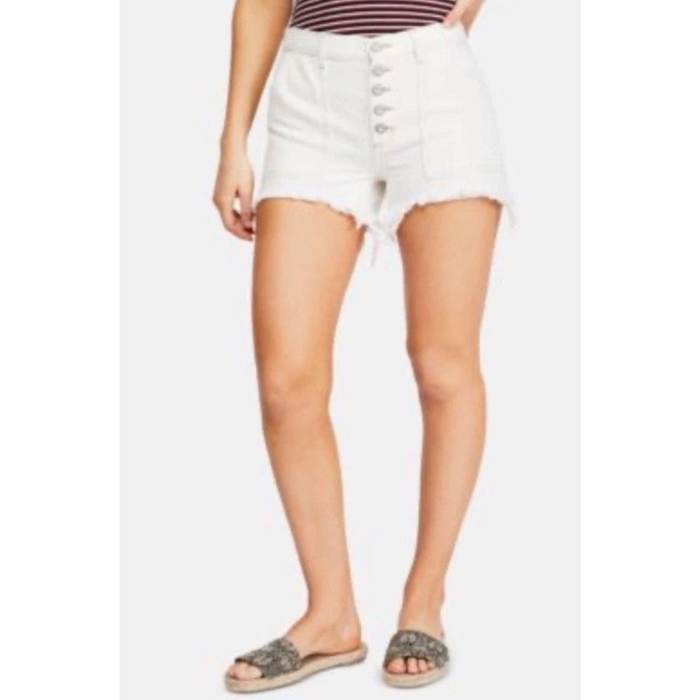 Free People Jesse Button Fly Jean Shorts Size 29‎ 3.5" Ins